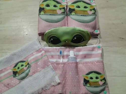Kit Higiene Luxo Festa do Pijama Baby Yoda