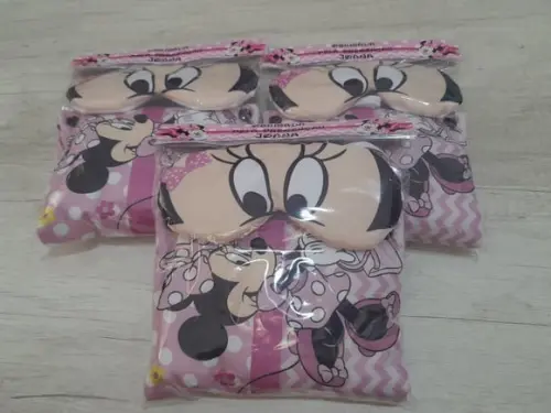 Kit Higiene Luxo Festa do Pijama Minnie Rosa