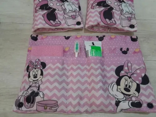 Kit Higiene Luxo Festa do Pijama Minnie Rosa
