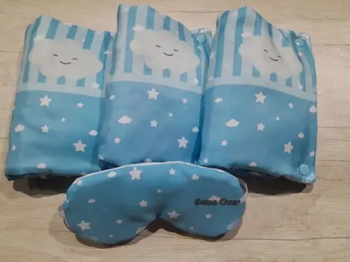 Kit Higiene Luxo Festa do Pijama Nuvem Azul