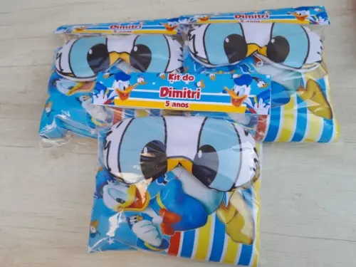 Kit Higiene Luxo Festa do Pijama Pato Donald