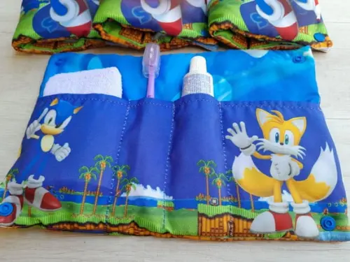 Kit Higiene Luxo Festa do Pijama Sonic