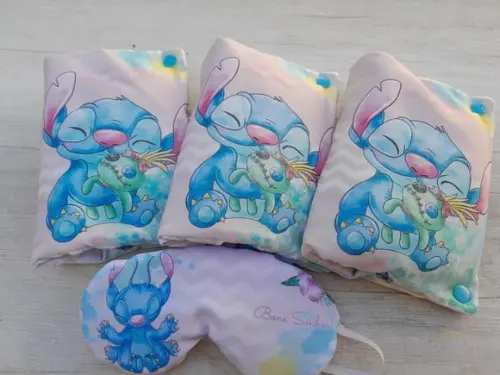 Kit Higiene Luxo Festa do Pijama Stitch Menina
