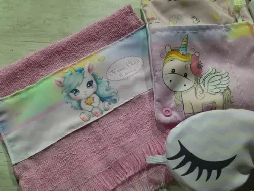 Kit Higiene Luxo Festa do Pijama Unicórnio