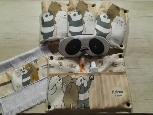 Kit Higiene Luxo Festa do Pijama Urso sem Curso