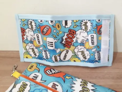 Kit Jovem Carteira e Estojo Heróis