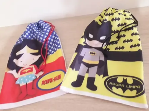 Kit Roupa Suja Roupa Limpa Batman Cute