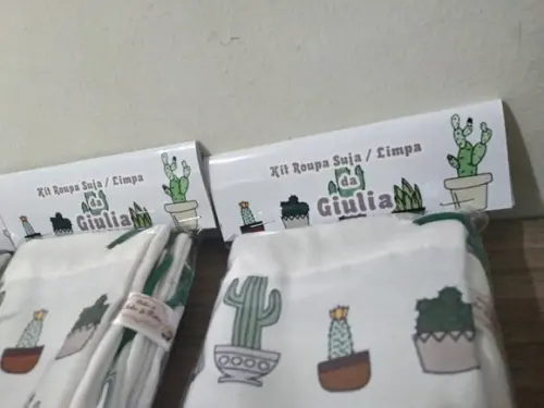 Kit Roupa Suja Roupa Limpa Cactos