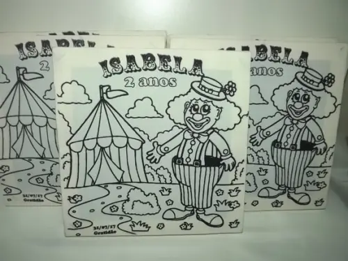 Kit Tela de Pintura Circo com Lapela