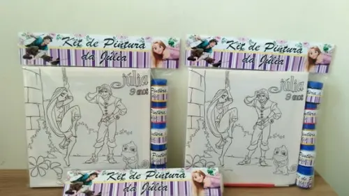 Kit Tela de Pintura Enrolados com Lapela
