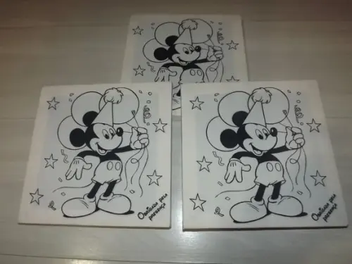 Kit Tela de Pintura Guache Mickey