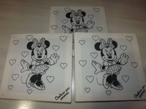 Kit Tela de Pintura Guache Mickey