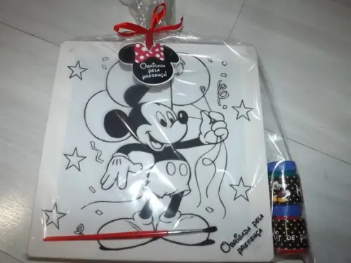 Kit Tela de Pintura Guache Mickey
