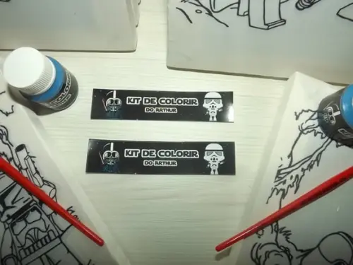 Kit Tela de Pintura Guache Star Wars