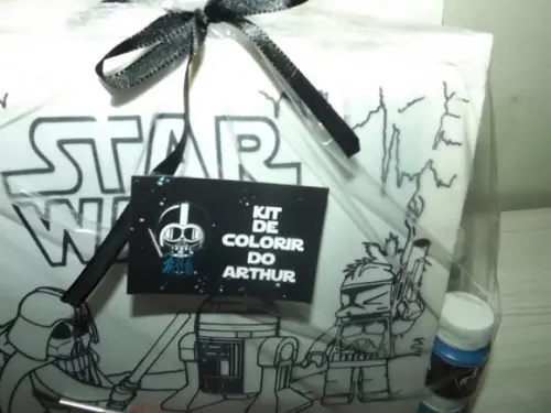 Kit Tela de Pintura Guache Star Wars