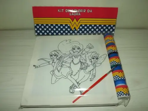 Kit Tela de Pintura Heroina com Lapela