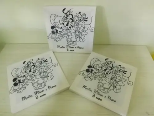 Kit Tela de Pintura Mickey com Lapela