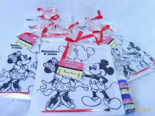 Kit Tela de Pintura Mickey e Minnie