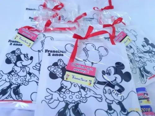 Kit Tela de Pintura Mickey e Minnie