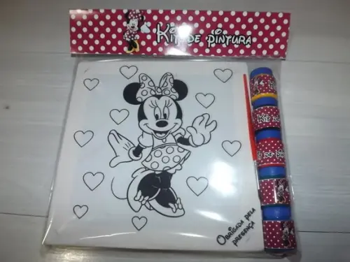 Kit Tela de Pintura Mickey com Lapela