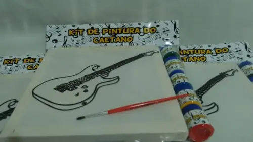Kit Tela de Pintura Rock com Lapela