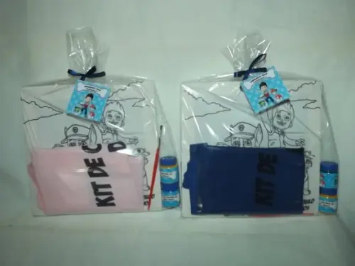 Kit Tela de Pintura Patrulha Canina Com Avental