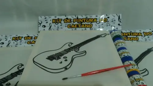 Kit Tela de Pintura Rock com Lapela