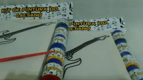 Kit Tela de Pintura Rock com Lapela
