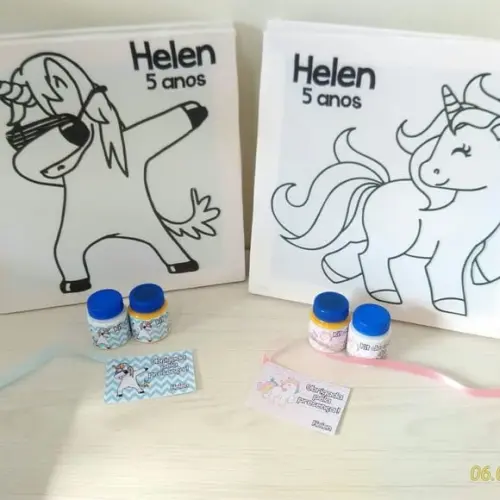 Kit Tela de Pintura Unicórnio