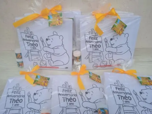 Kit Tela de Pintura Ursinho Pooh
