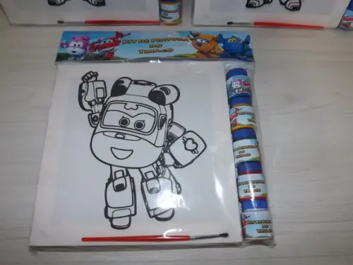 Kit Tela Pintura Super Wings com Lapela