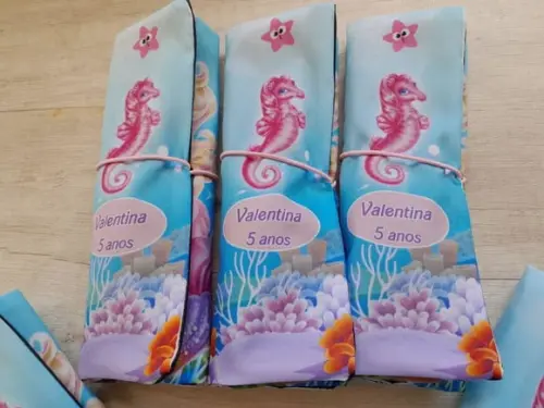 Lousa de Tecido Barbie Sereia 20 x 30