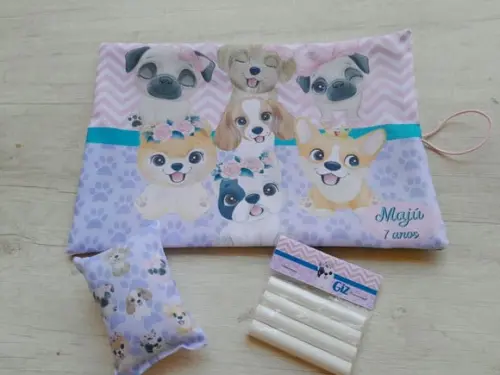 Lousa de Tecido Cachorrinhos 20 x 30