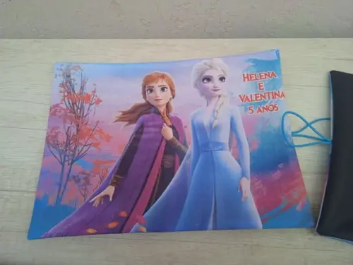 Lousa de Tecido Frozen Ii Azul 20 x 30
