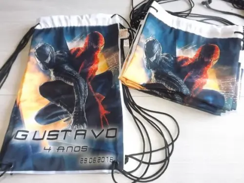 Mochila Infantil - Homem Aranha Preto