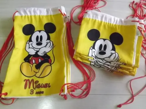 Mochila infantil - Mickey Fundo Amarelo