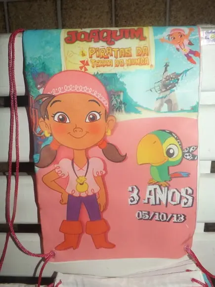 Mochila Infantil Jake e os Piratas