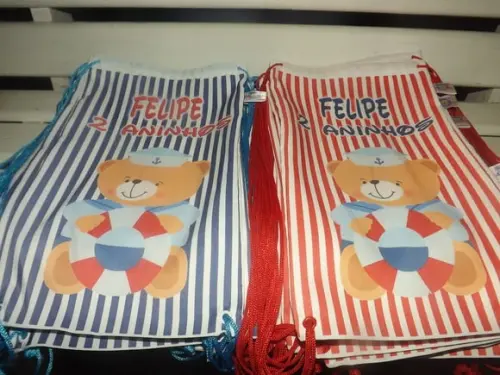 Mochila Infantil Ursinho Marinheiro