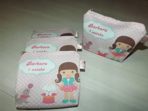 Porta Níquel Necessarie Circo Rosa