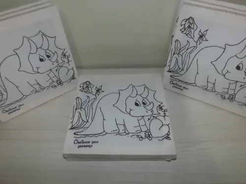 Tela de Pintura Personalizada Dinossauro