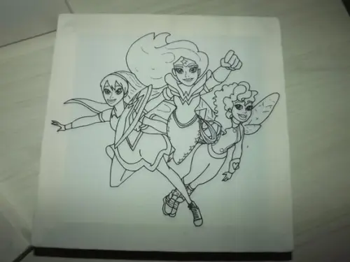 Tela de Pintura Personalizada Heroina