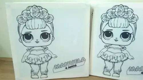 Tela de Pintura Personalizada Lol Surprise