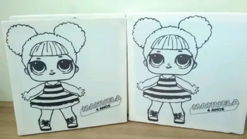Tela de Pintura Personalizada Lol Surprise