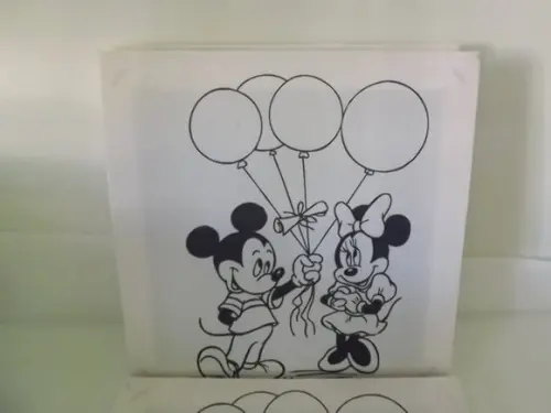 Tela de Pintura Personalizada Mickey e Minnie
