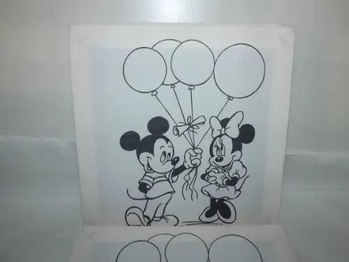 Tela de Pintura Personalizada Mickey e Minnie