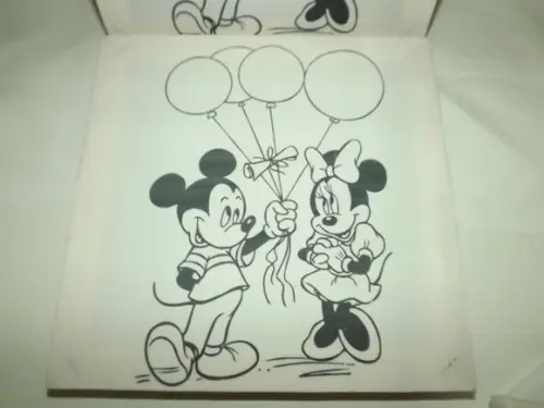 Tela de Pintura Personalizada Mickey e Minnie
