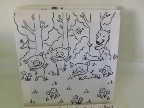 Tela de Pintura Personalizada Os 3 Porquinhos