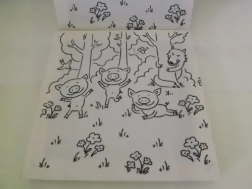 Tela de Pintura Personalizada Os 3 Porquinhos