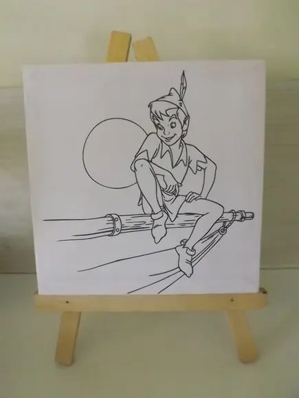 Tela de Pintura Personalizada Peter Pan