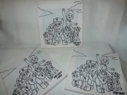 Tela de Pintura Personalizada Patrulha Canina